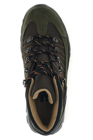 Scarpe trekking alte oliva scuro con lacci e suola scolpita Track down 13342S44