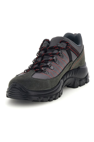 Scarpe trekking grigio scuro con lacci e suola scolpita Track down 13358S37