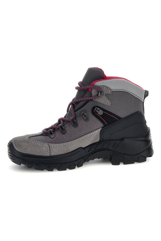 Graue hohe Wanderschuhe mit pinkfarbenen Details – Track down 13342S45
