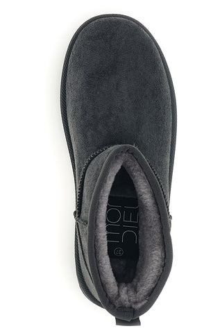 Stivaletti grigi con interno in pelo e suola scolpita Mon dieu PK1824D