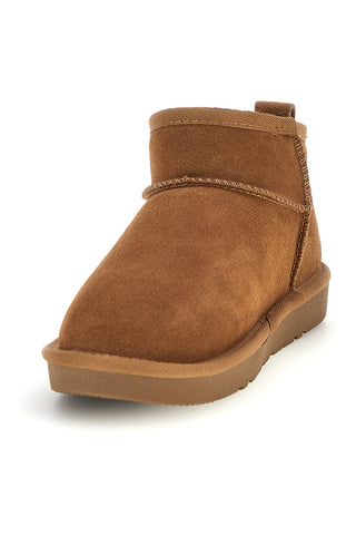 Stivaletti bassi camel in vera pelle con interno caldo Pittarello love L1200