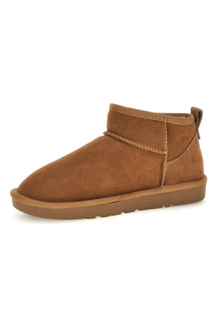 Stivaletti bassi camel in vera pelle con interno caldo Pittarello love L1200