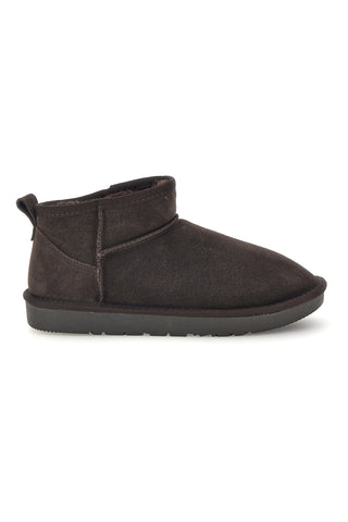 Stivaletti bassi marrone scuro in vera pelle con interno caldo Pittarello love L1200