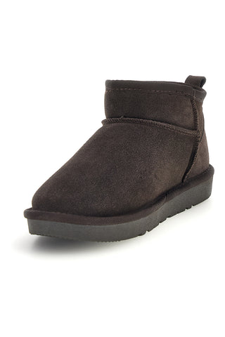 Dunkelbraune Stiefeletten aus echtem Leder mit warmem Innenfutter – Pittarello Love L1200