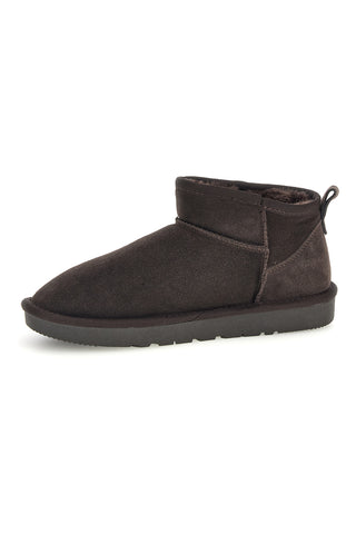 Dunkelbraune Stiefeletten aus echtem Leder mit warmem Innenfutter – Pittarello Love L1200