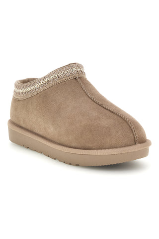 Sabot beige in vera pelle con interno caldo Pittarello love L1203