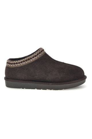 Sabot marrone scuro in vera pelle con interno caldo Pittarello love L1203