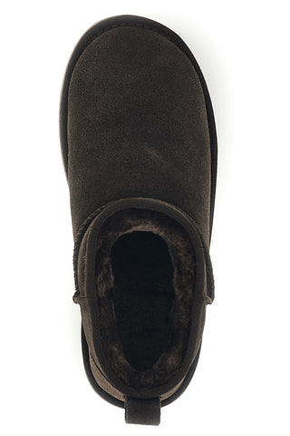 Stivaletti platform marrone scuro in vera pelle con interno caldo Pittarello love L1250