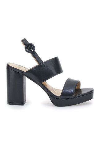 Me&Me 805 Schwarze Sandale mit Absatz