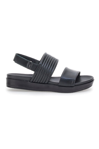 Schwarze Sandalen aus echtem Cafè-Leder kosten 27612