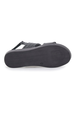 Schwarze Sandalen aus echtem Cafè-Leder kosten 27612