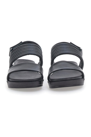 Schwarze Sandalen aus echtem Cafè-Leder kosten 27612