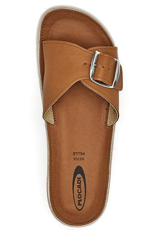 Ciabatte con Fibbia Cognac Plocadi 30073400