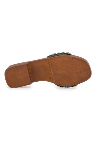 Schwarze Clogs Riflessi Moda 4965