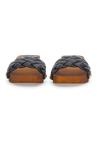 Schwarze Clogs Riflessi Moda 4965
