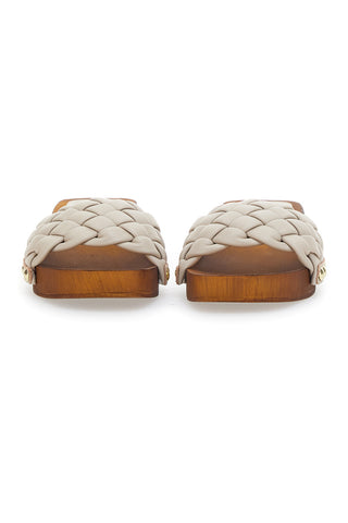 Beige Clogs Riflessi Moda 4965