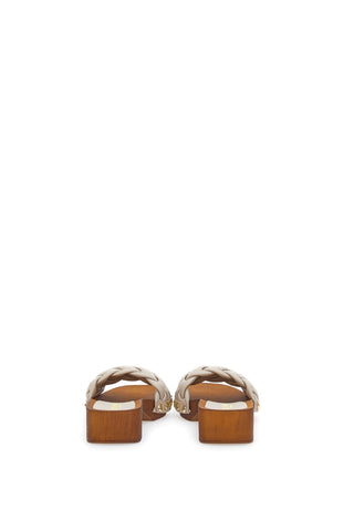 Beige Clogs Riflessi Moda 4965