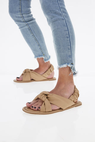 Flache nackte Sandalen Danke 901
