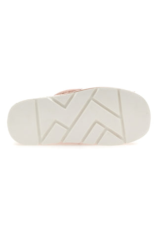 Nudefarbene Flatform-Hausschuhe Danke 3780
