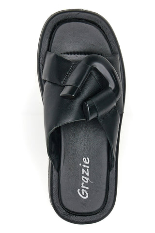 Ciabatte Flatform Grazie 3745 Nere