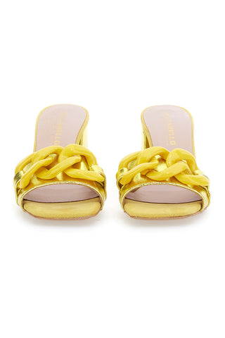 Mules Chic Pittarello 0148 Giallo Metallizzato