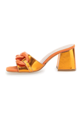 Mules Chic Pittarello 0148 Arancione Metallizzato
