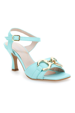 Blaue Sandalen mit Spulenabsatz Pittarello 1852