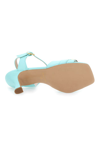 Blaue Sandalen mit Spulenabsatz Pittarello 1852