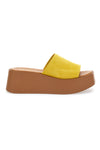 Flatform-Hausschuhe Pittarello 3189 Ocker