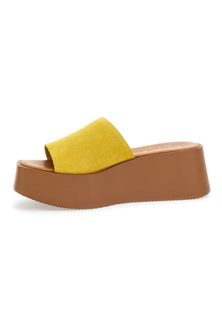 Flatform-Hausschuhe Pittarello 3189 Ocker