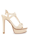 Sandali con Tacco Laura Biagiotti 8124 Avorio