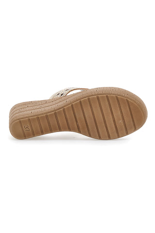 Ciabatte Infradito con Zeppa Inblu 45 GM Sabbia