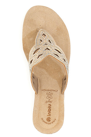 Ciabatte Infradito con Zeppa Inblu 45 GM Sabbia