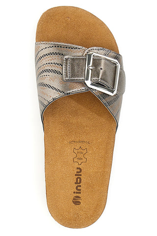 Hausschuhe mit Maxi-Schnalle Inblu 32 NM Anthrazit