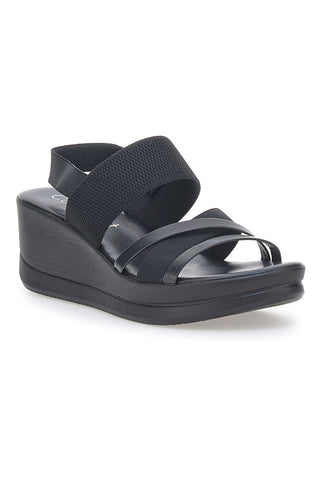 Sandalen mit Plateau Cafè Cost 9936 Schwarz