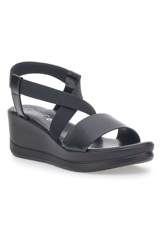 Sandalen mit Plateau-Cafè kosten 300 Schwarz