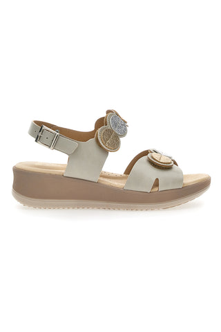 Sandalo Slingback Beige Vany Clipps 542481