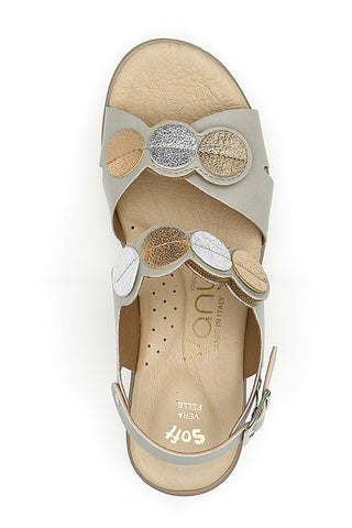 Sandalo Slingback Beige Vany Clipps 542481