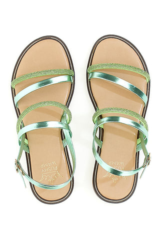 Sandali Flat Pushy Wamp 1576 Verdi