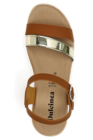 Dulcinea Sandalen 211094 Braun und Platin