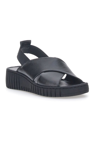 Flatform-Sandalen Mio tempo 351060 Schwarz