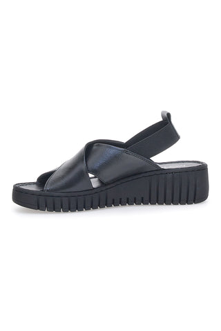 Flatform-Sandalen Mio tempo 351060 Schwarz