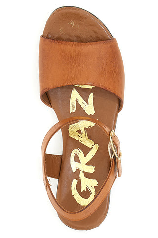 Sandali Flat Grazie 225145 Cognac