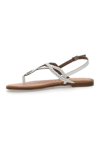 Flip-Flop-Sandalen Cafè Cost 95102 Weiß Echtes Leder