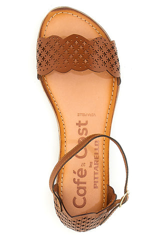 Café-Sandalen kosten 95107 aus echtem Leder