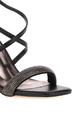 First Lady 24 schwarze Sandaletten mit Absatz