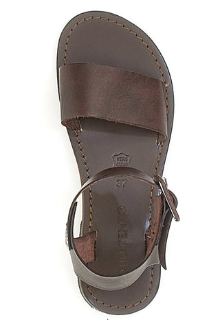 Sandali Vera Pelle Mio Tempo 1734 Marroni