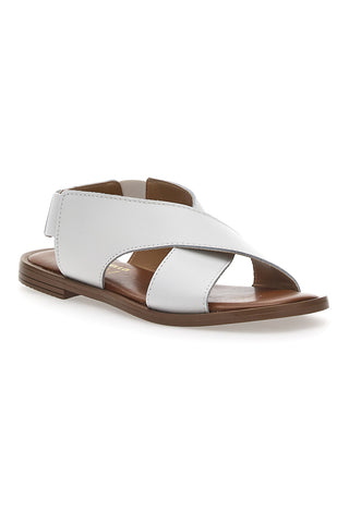 Pittarello Glam Flache Sandalen 15411 Weiß