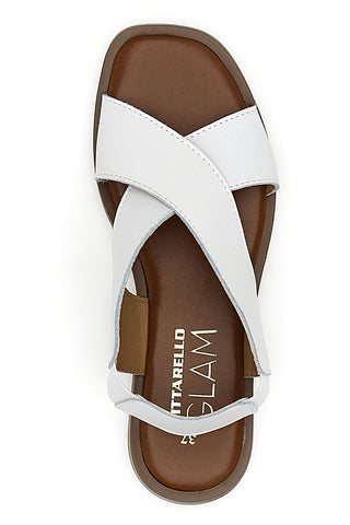 Pittarello Glam Flache Sandalen 15411 Weiß