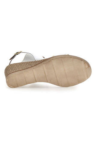 Sandali con Zeppa Mio Tempo 263045 Bianchi